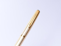 AURORA 98 Solid Sterling 925 Silver - Gold Plated - Vermeil 14K EF Gold Nib Cartridge Fountain Pen