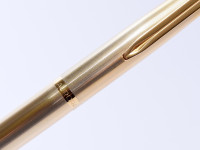 AURORA 98 Solid Sterling 925 Silver - Gold Plated - Vermeil 14K EF Gold Nib Cartridge Fountain Pen