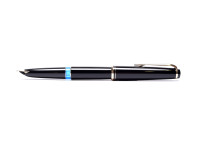 MONTBLANC No.22 Black Resin 14K 585 Gold EF Nib Piston Fountain Pen