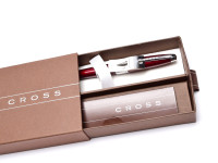 Cross Apogee Titan Maroon Red Twist Retract Mechanism Ballpoint Pen in Box 