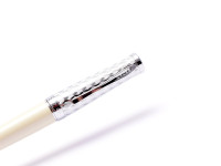 Cross Sauvage Ivory Lacquer Python Chrome Pattern Fineliner Pen