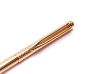 1990s Stunning NOS WATERMAN Gentleman Slimline Gold Plated Godron 0.7mm Mechanical Pencil