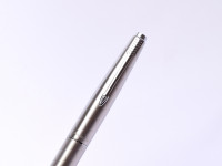 1960s Made in UK 1st Gen. Parker 45 Flighter Stainless Steel F Nib Fountain Pen With Original Converter