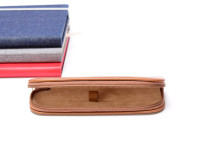 Vintage High Quality MEGA Leatherette Camel Brown Pouch for 1 Fountain Ballpoint Rollerball Pen or Pencil