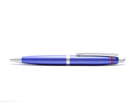NOS New Rotring Freeway Navy Blue Metal Push Button Matte Satin Finish Ballpoint Pen In Box S0213040