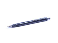 The Original 1984 NOS PARKER Vector Made in UK Classic Black, Chrome & Matte Steel 0.5mm Mechanical Pencil in Box