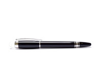 Montblanc STARWALKER Precious Black Resin Platinum Trim Knurled Rollerball Fineliner Pen