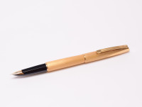 1970s Waterman France (C/F) CONCORD Brushed "Plaque OR G" Brushed Gold Plated 18K Gold Nib Fountain Pen