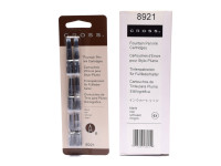 New Authentic Genuine CROSS 8921 6 Pack Black Noir Proprietary Fountain Pen Ink Cartridges Refills 073228089218