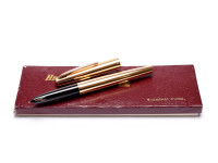 Hero 340 Arrow Aerometric Fountain Pen Gold Plated F Fine Hooded Nib in Box