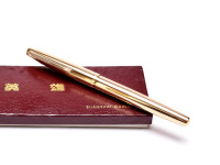 Hero 340 Arrow Aerometric Fountain Pen Gold Plated F Fine Hooded Nib in Box