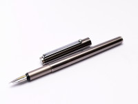  MONTBLANC Noblesse Oblige Anodized Black-Grey Matte Steel Soft F/B Steel Nib Cartridge\Converter Fountain Pen