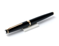 Stunning 1960s MONTBLANC 12 Masterpiece Meisterstuck Black Resin 18K 750 Gold EF Nib Fountain Pen