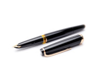 MONTBLANC No.12 Masterpiece Meisterstuck Black Resin 18K 750 Gold EF Nib Fountain Pen