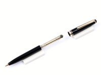 Rare 1950s Montblanc Pix No. 275 1.18mm Lead Black Resin Push Button Repeater Mechanical Pencil