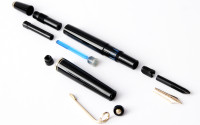 1960s NOS New in Box KAWECO 37G / 37 Oversize Black Resin Masterpiece Fully Flexible 14K Gold Nib EF to 3B Fountain Pen