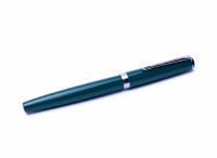 1960s SENATOR Germany Model 0140 Blue/Green TEAL with Super Flexible 14K F Fine Gold Nib Piston Fountain Pen