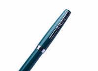 1960s SENATOR Germany Model 0140 Blue/Green TEAL with Super Flexible 14K F Fine Gold Nib Piston Fountain Pen