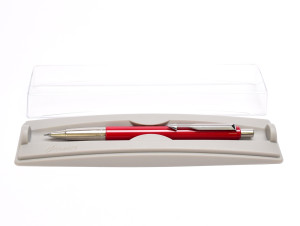 Original 2001/06 U.III Y. NOS PARKER Vector Made in UK Classic Burgundy Maroon Red 0.5mm Mechanical Pencil with Eraser in Box