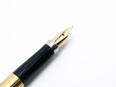 1967 14K Gold Filled PARKER 75 USA Crosshatch Insignia Cisele Fountain ...