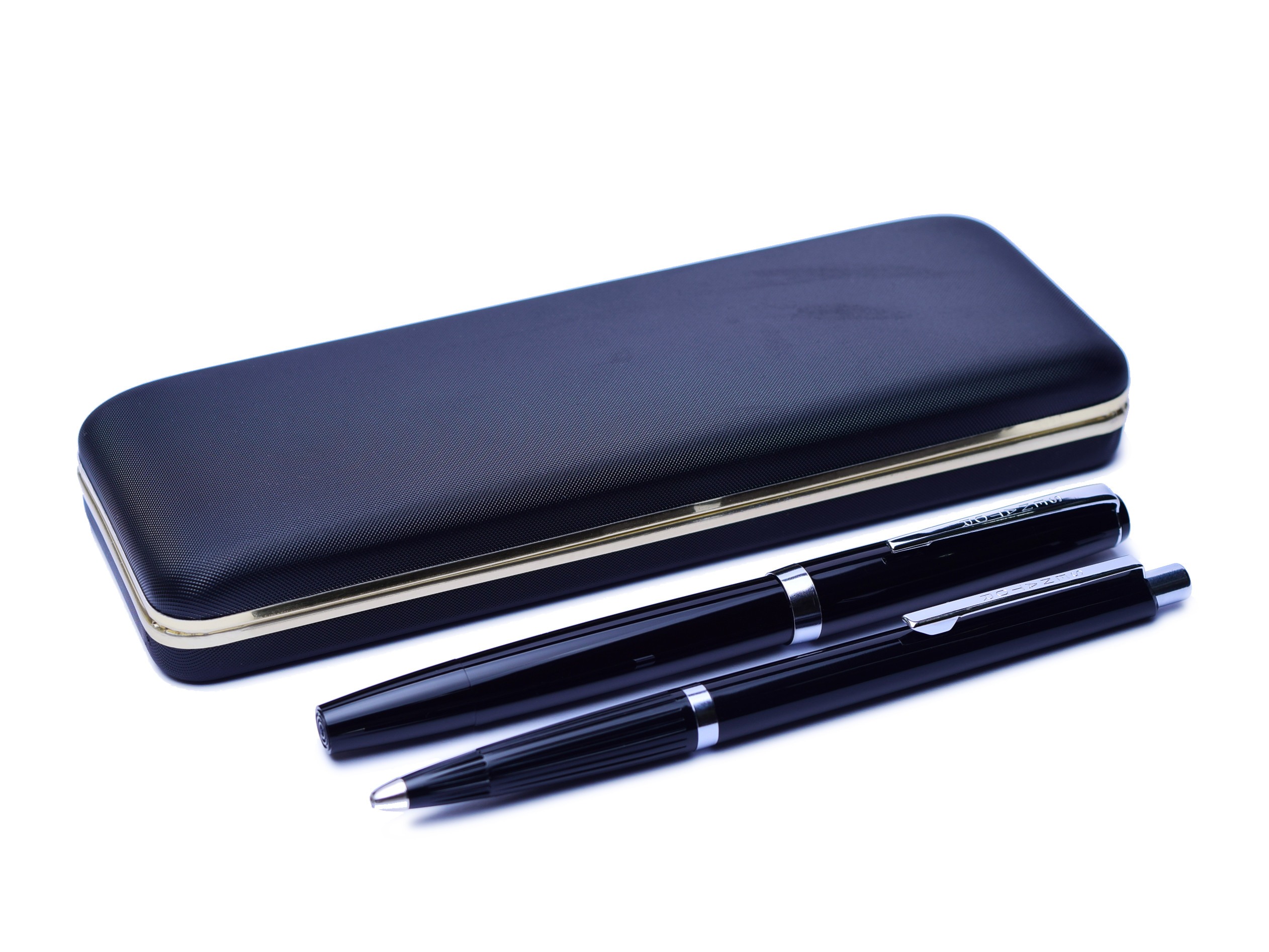 Stunning 1960’s Senator 140 Black Resin Super Flexible 14K EF NibFountain Pen & Ballpoint Pen
