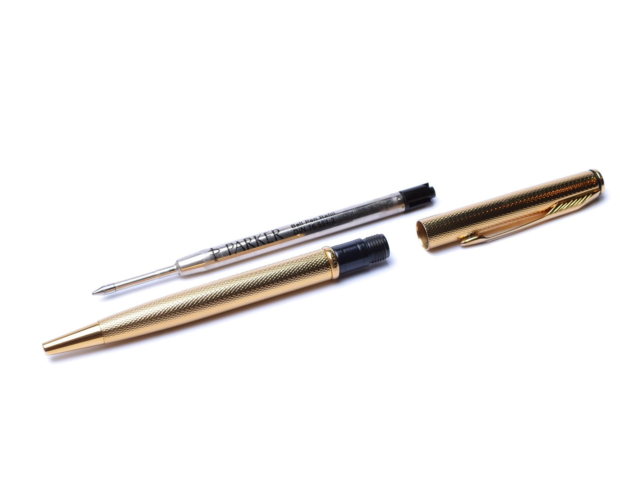 Early 1990's Parker Insignia 23k Gold Plated Grain d'Orange