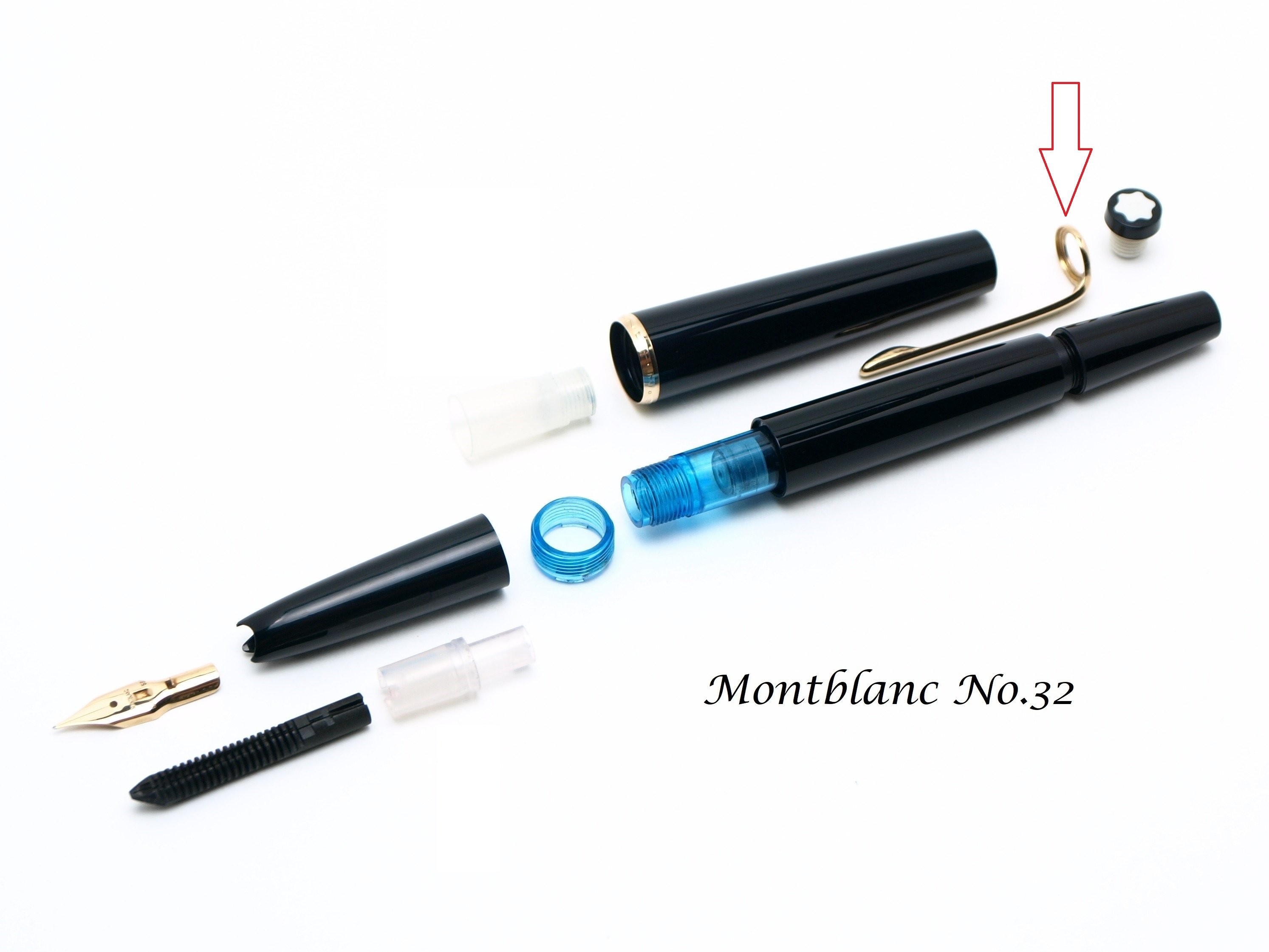 Vintage Montblanc No. 22 & 32 Fountain Pen Clip Part Spare Repair