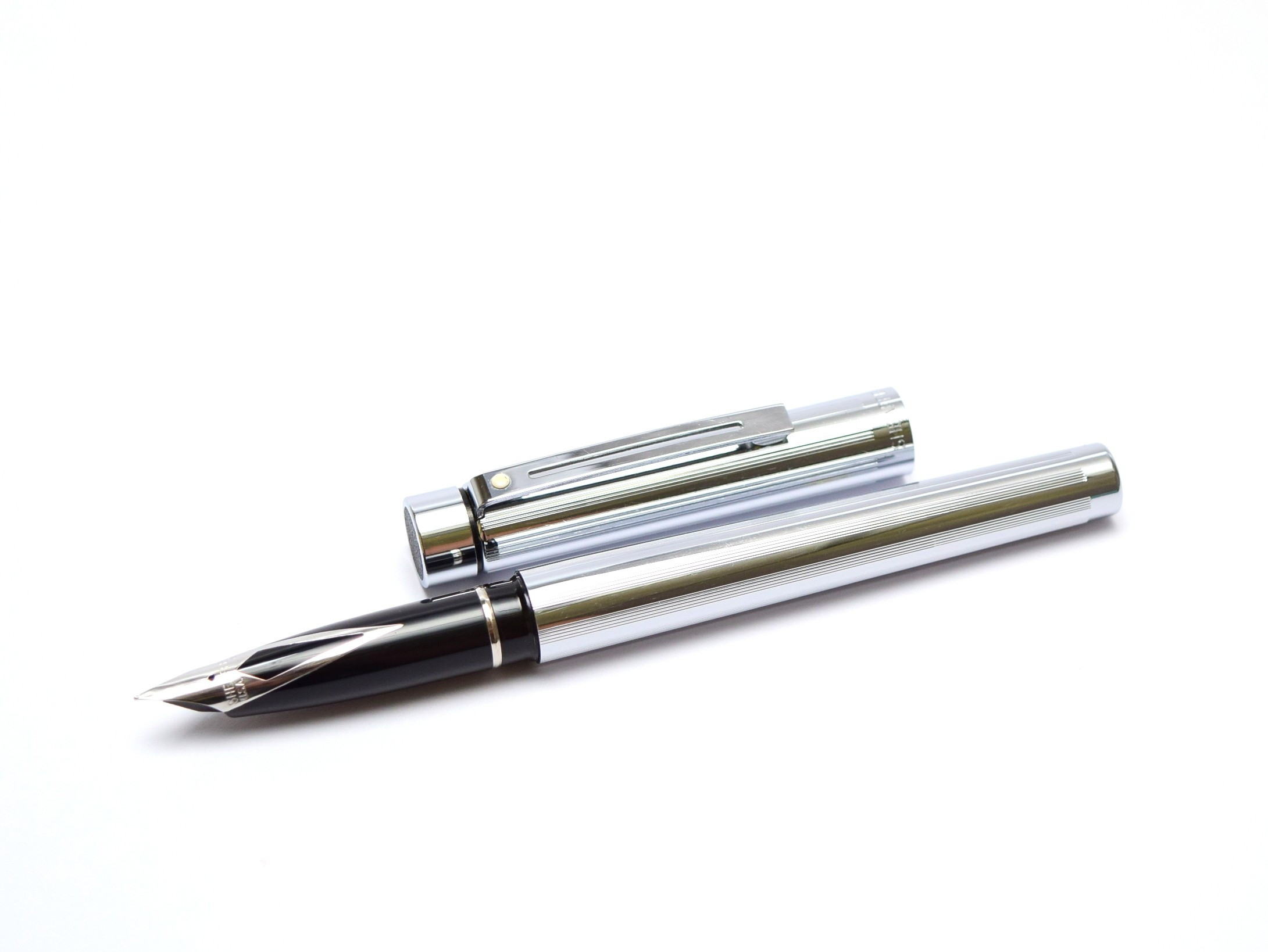 1981 NOS New Sheaffer 1000 Targa Mirror Brilliant Chrome F Fine