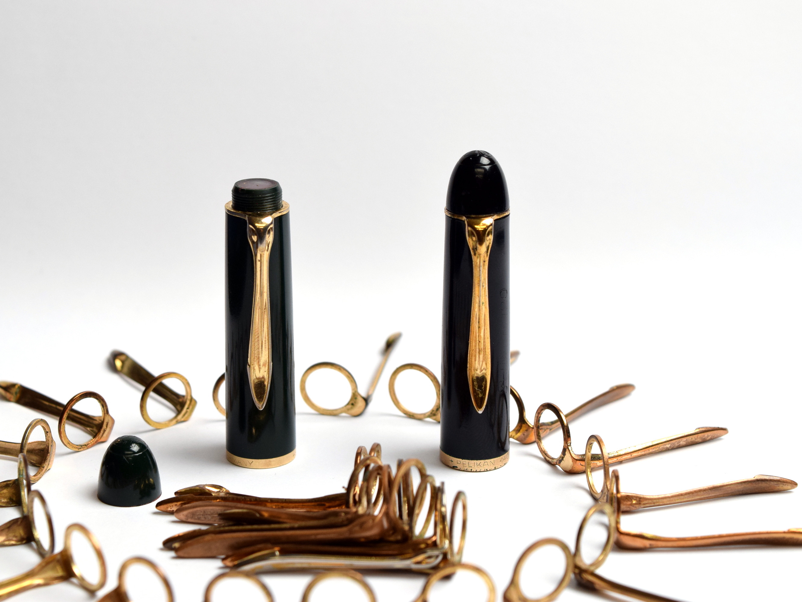 Vintage 1950s Original PELIKAN Fountain Pen Models 120 140 Cap's