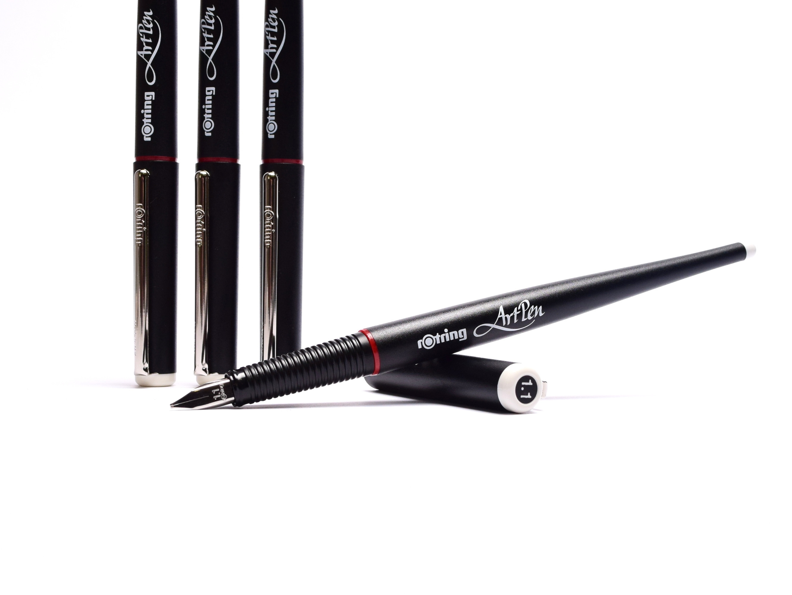 Vintage Rotring Artpen Calligraphy 1.1mm Nib Fountain Pen Made in Germany NOS In Box + Five