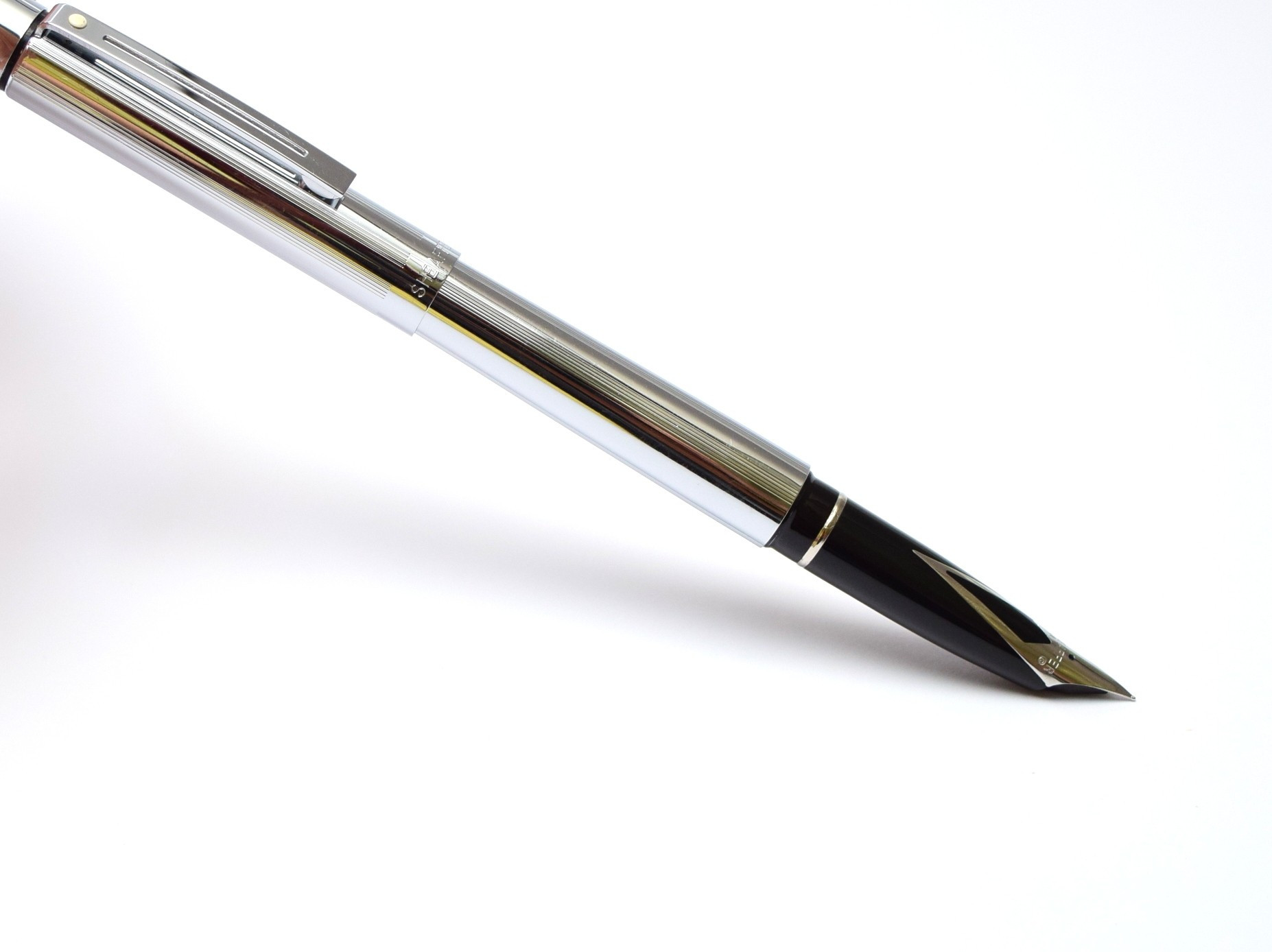 1981 NOS New Sheaffer 1000 Targa Mirror Brilliant Chrome F Fine