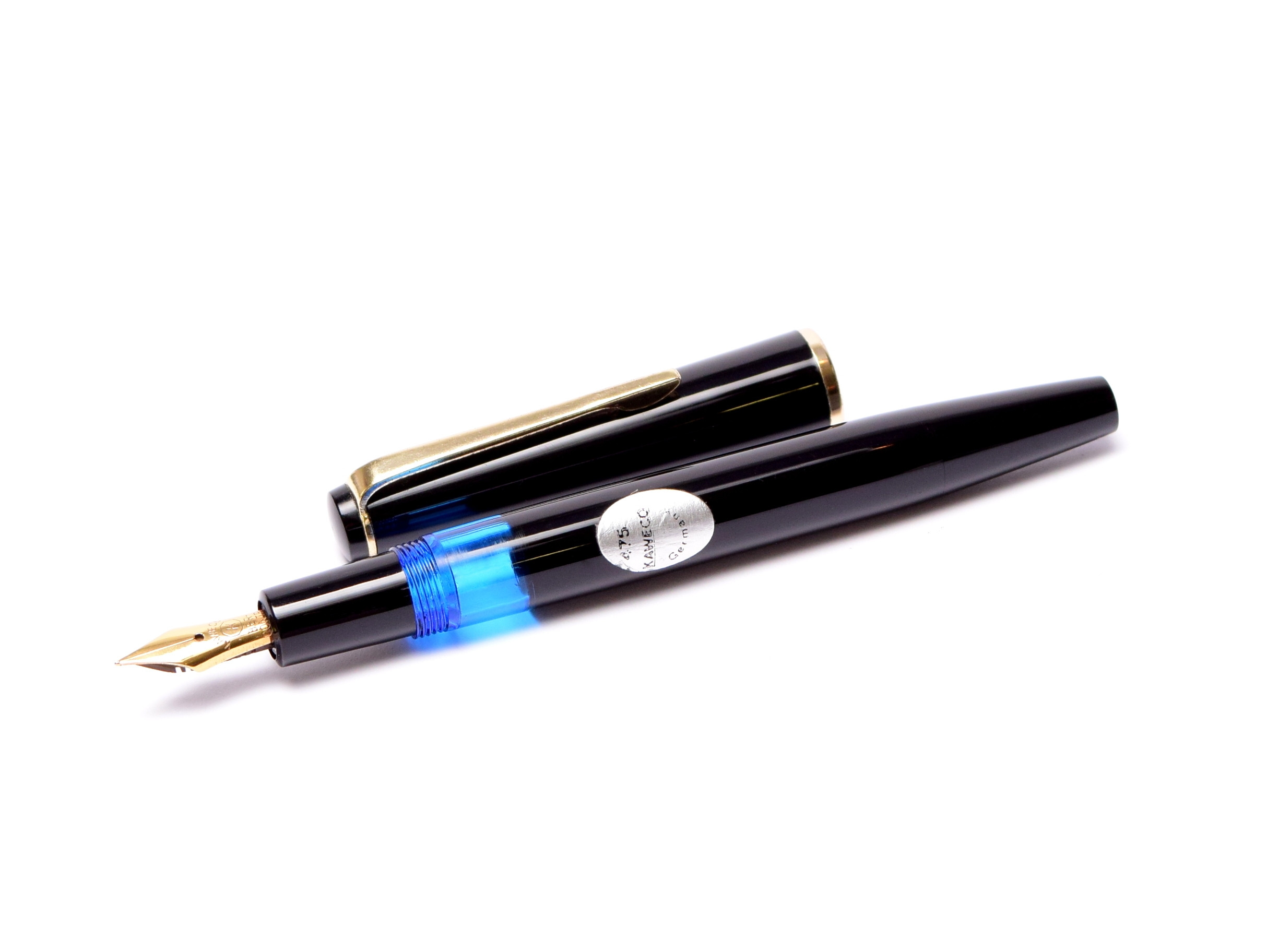 NOS 1965 Kaweco 475 Transparent F Fine BER Contra Nib Flexible F