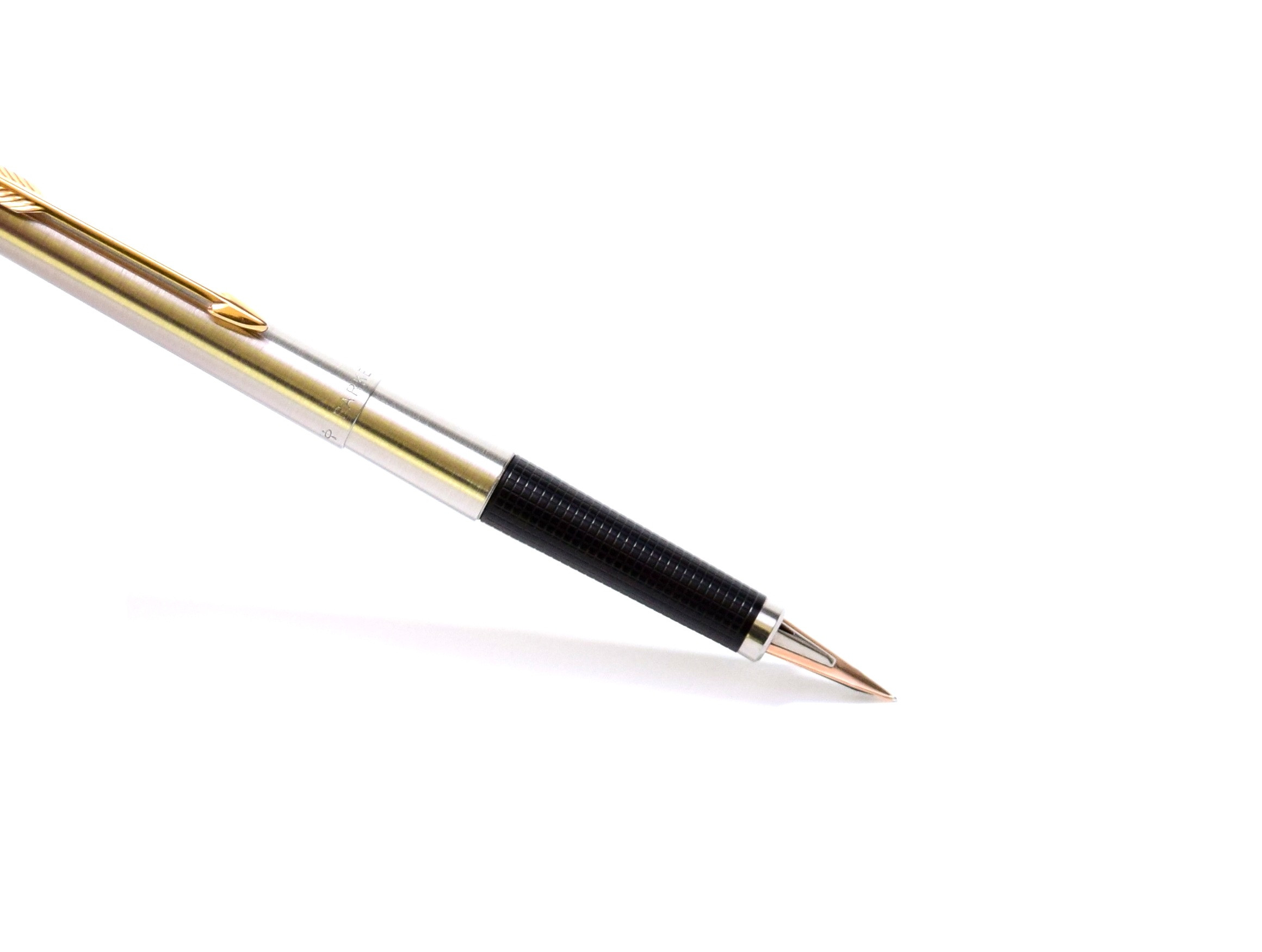 1977 Parker Flighter 180 Brushed Matte Steel & Gold 14K F/B Fine