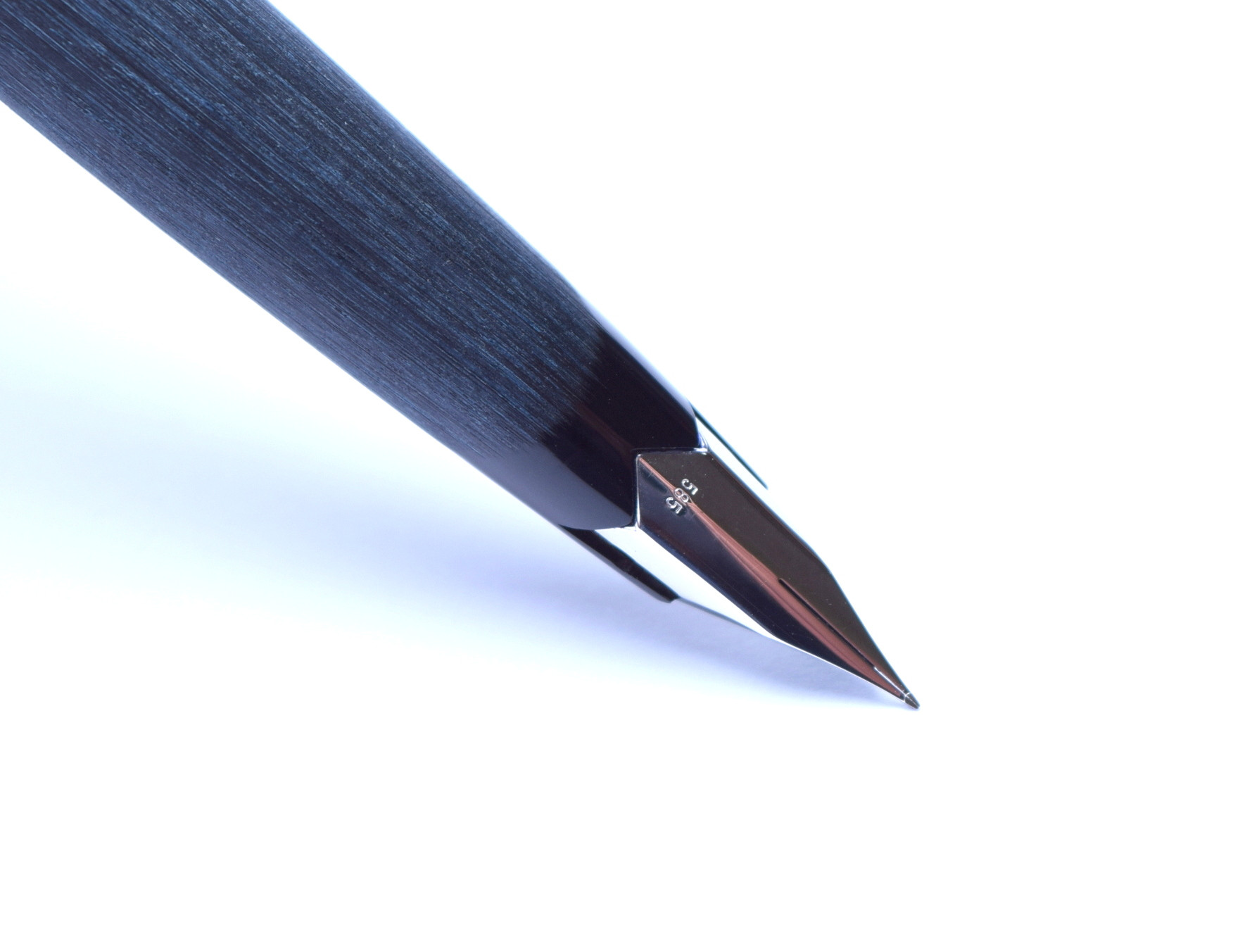 1960s MONTBLANC No.225 Steel Silver Brushed 14K White Gold EF Nib