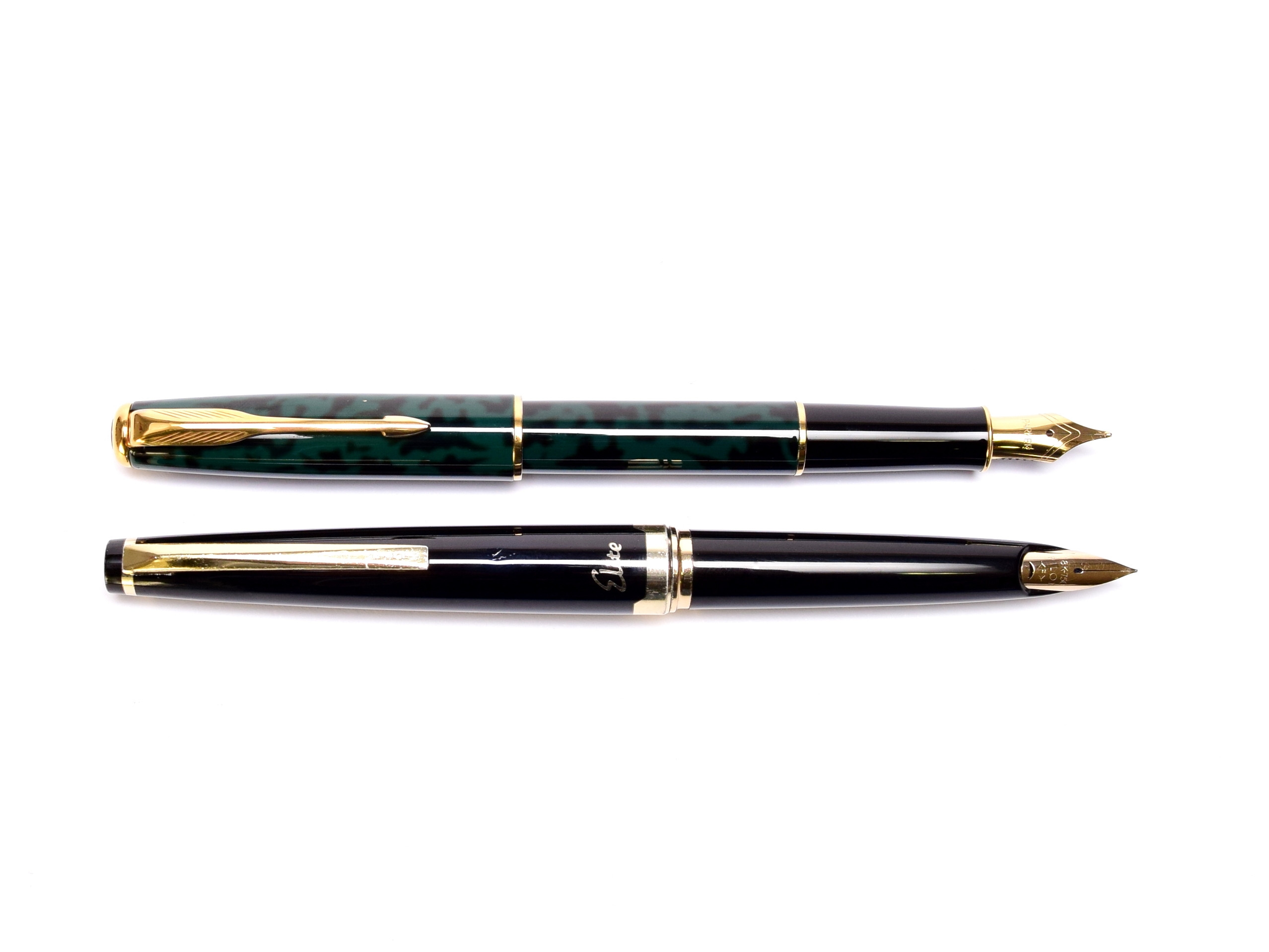 Pilot Elite S Compact Cartridge/ Converter 18K 750 Gold F Fine Nib ...