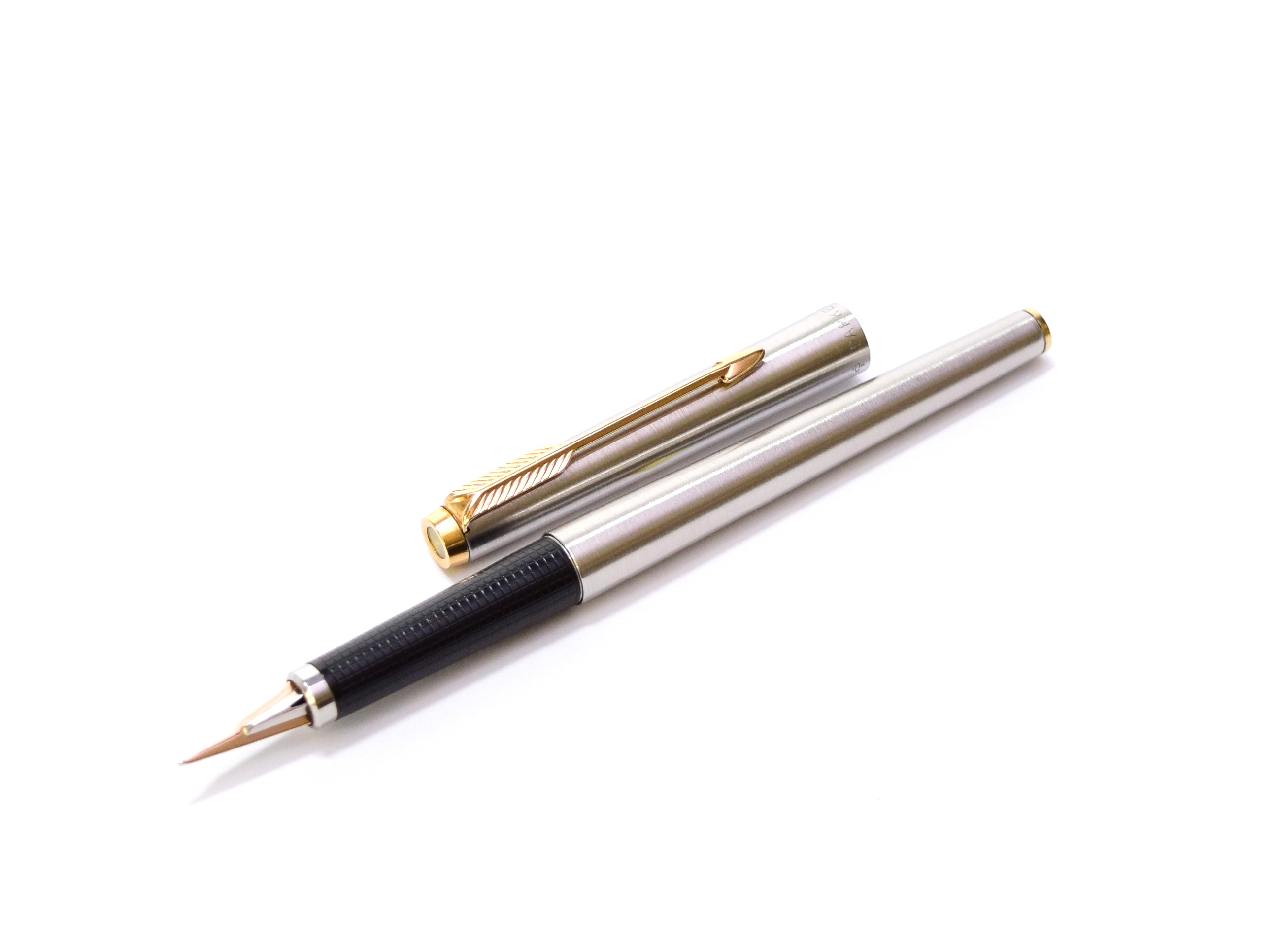 Parker 180 solid 14K gold two-way nib unit NEW OLD STOCK broad/fine 