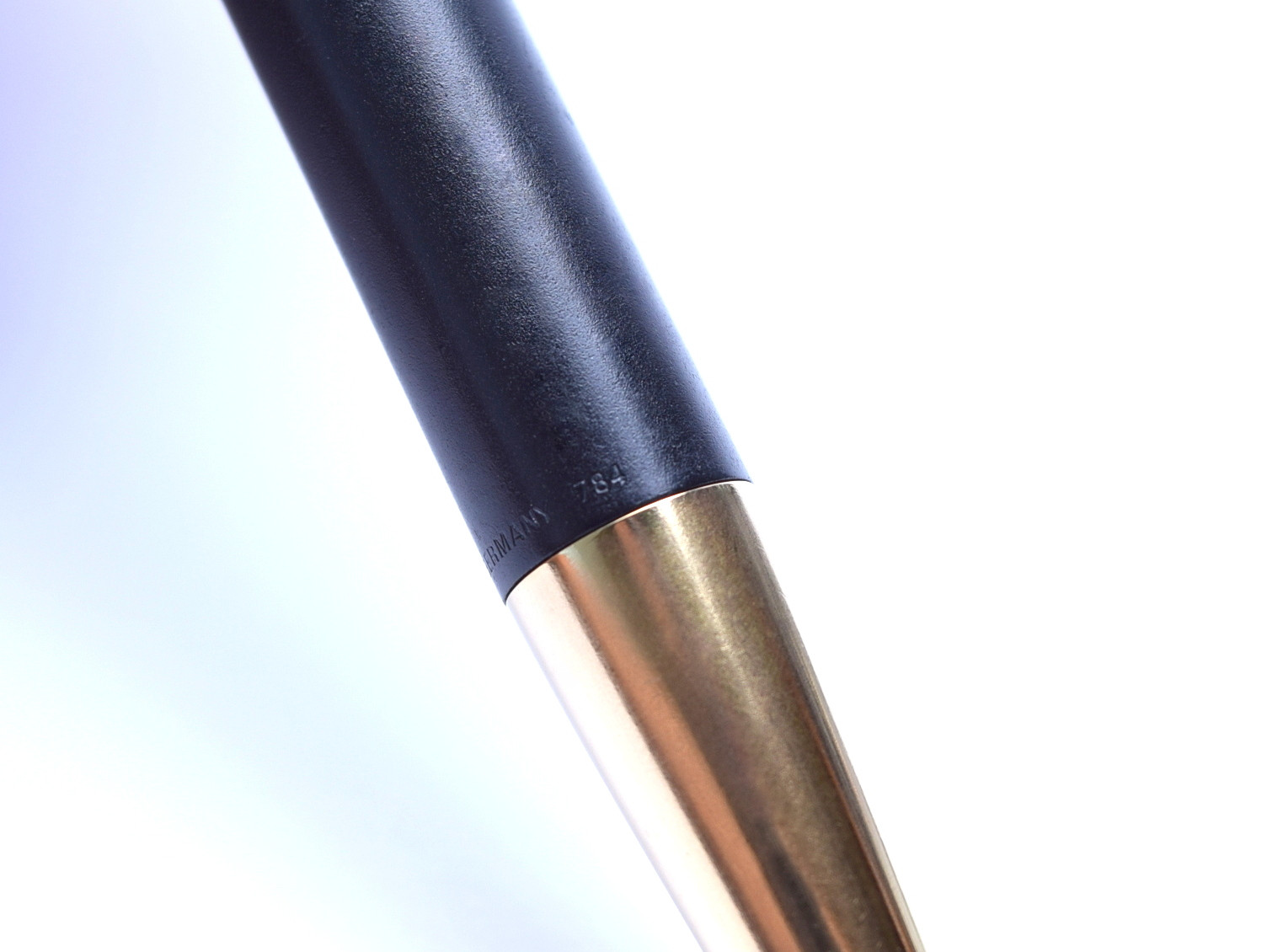 MONTBLANC No. 784 (780) Brushed Black & Gold Lever 