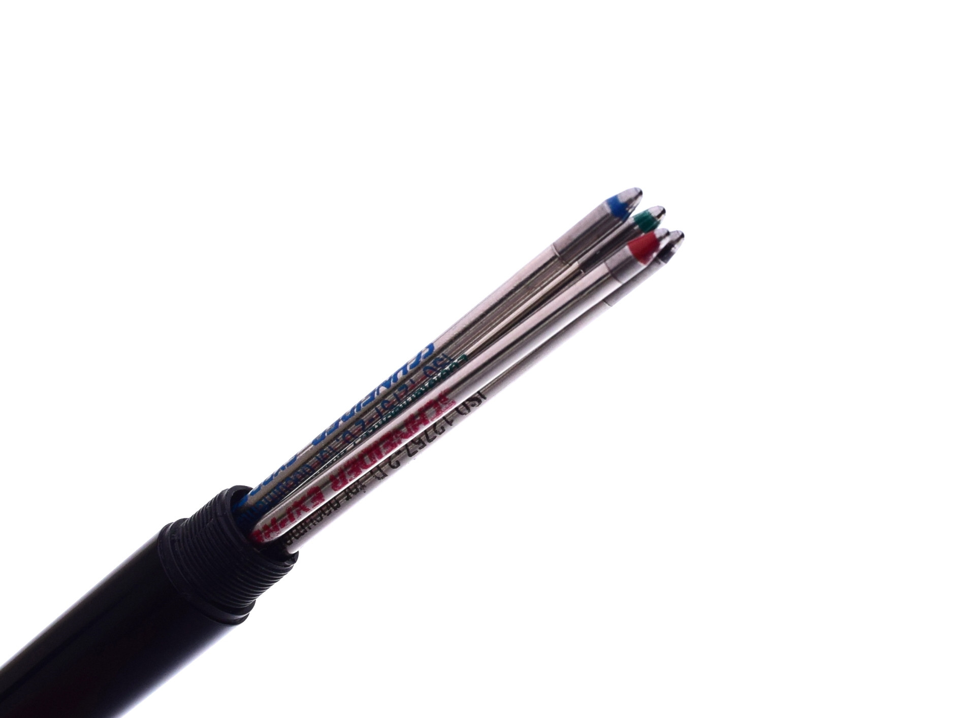 1980s Vintage Montblanc Carrera 570 4 Color Black, Red, Blue