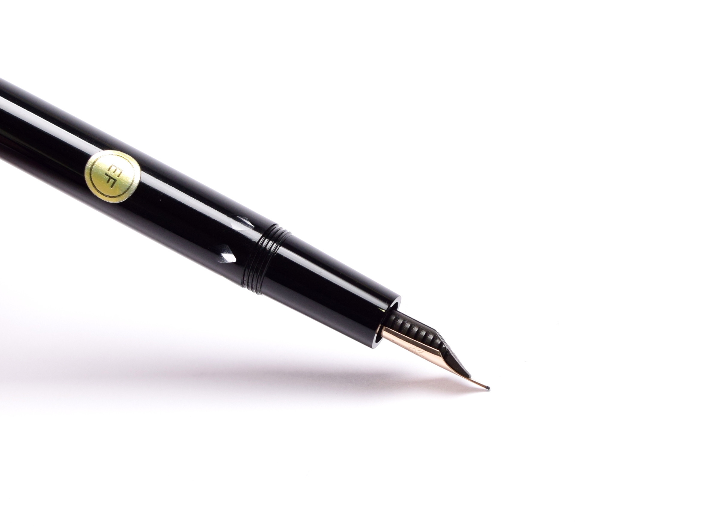 MONTBLANC Monte Rosa 万年筆 本体 ブラック×ゴールド Stunning NOS 1960s Montblanc Monte Rosa Germany Flexible 14K EF
