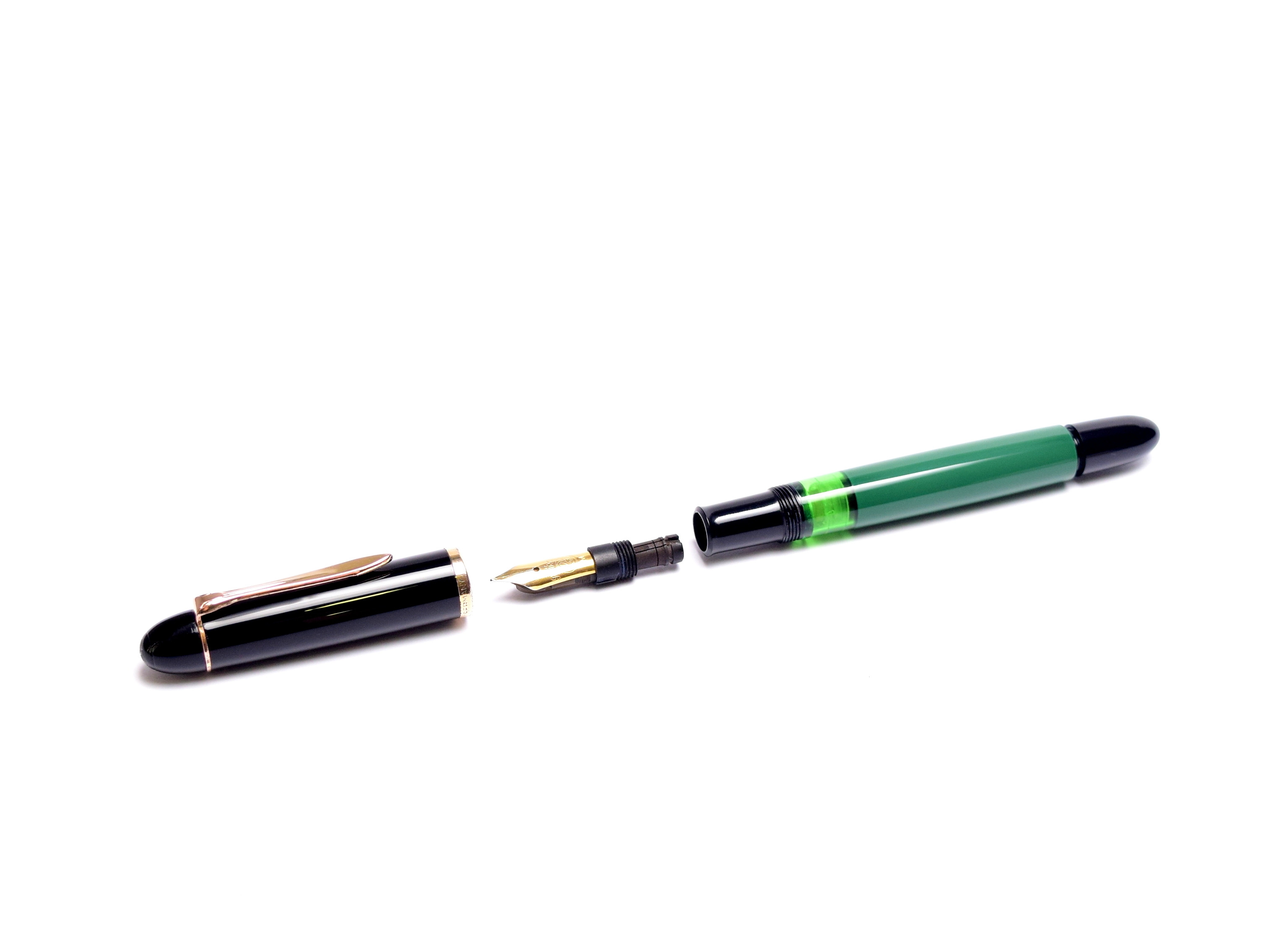 Vintage Mint 1955 Pelikan 120 Type I Black & Green M Medium Gold