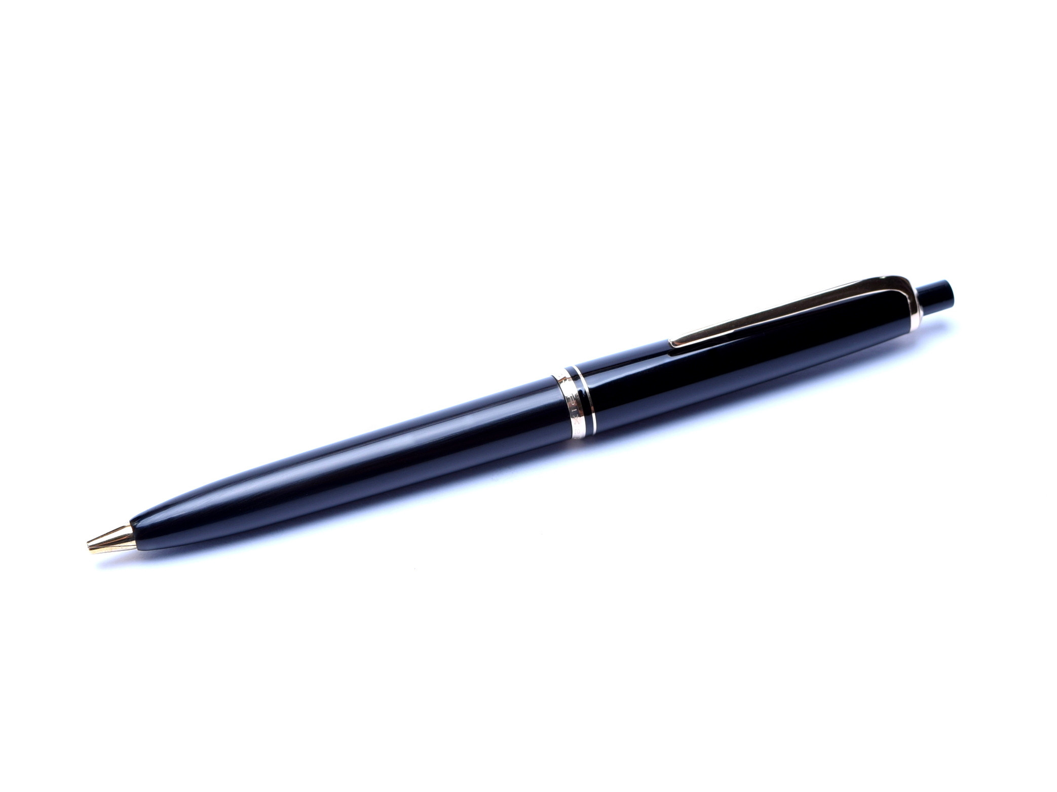 Vintage 1960s Montblanc Pix No. 26 1.18mm Lead Black Resin & Gold