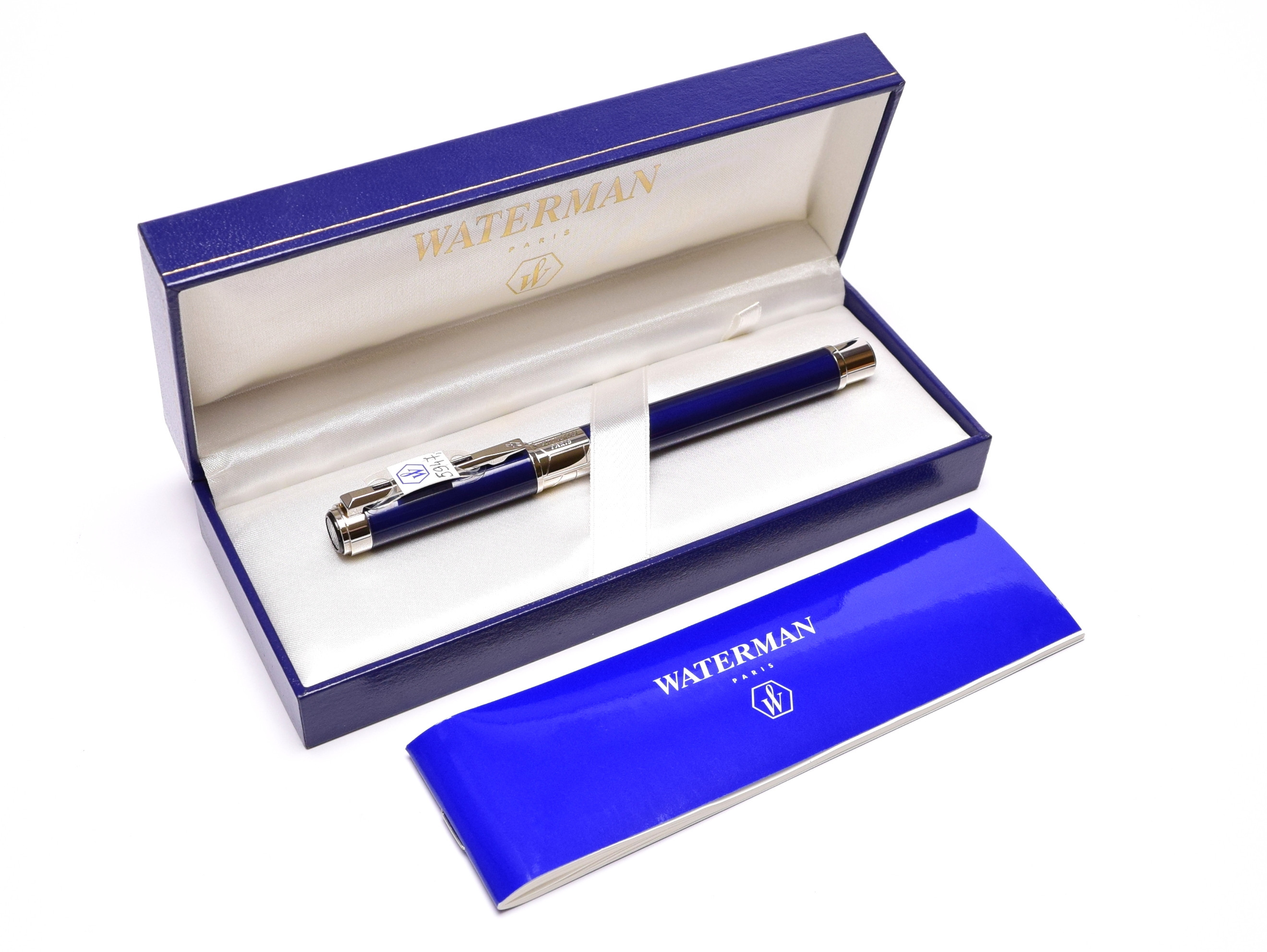 Waterman Perspective Violet Blue Lacquer Chrome F Fine Steel Nib