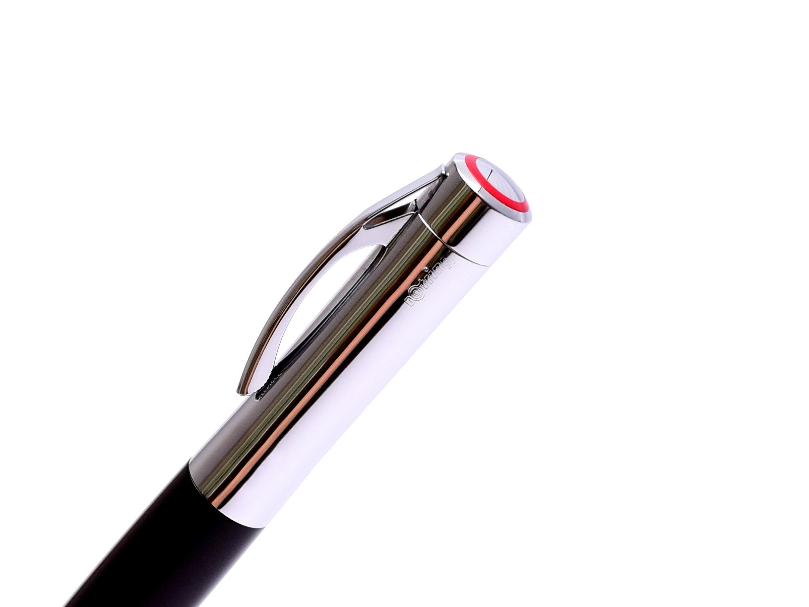 NOS New Rotring Initial Rollerball and Ballpoint Pe Black & Silver Set