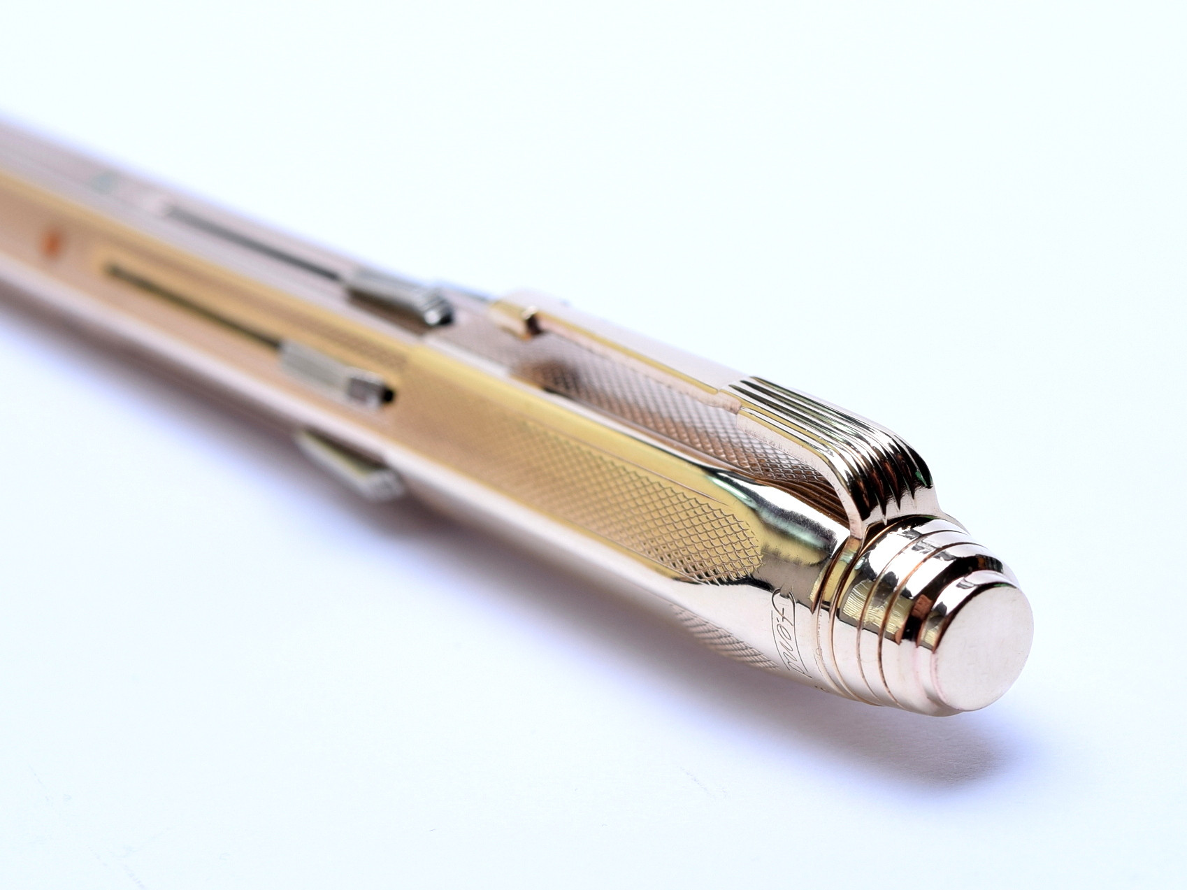 Rare 1950's FEND Super Norma DOUBLE Hexagonal Gold Filled Art Deco