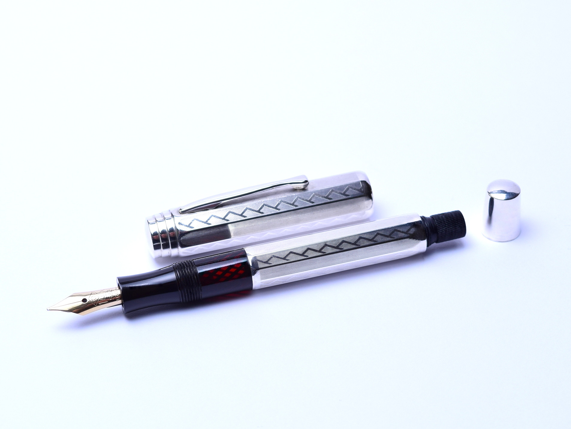 FEND Fendograph Solid 900 Silver Super Flexible 14K EF ro BBB Nib