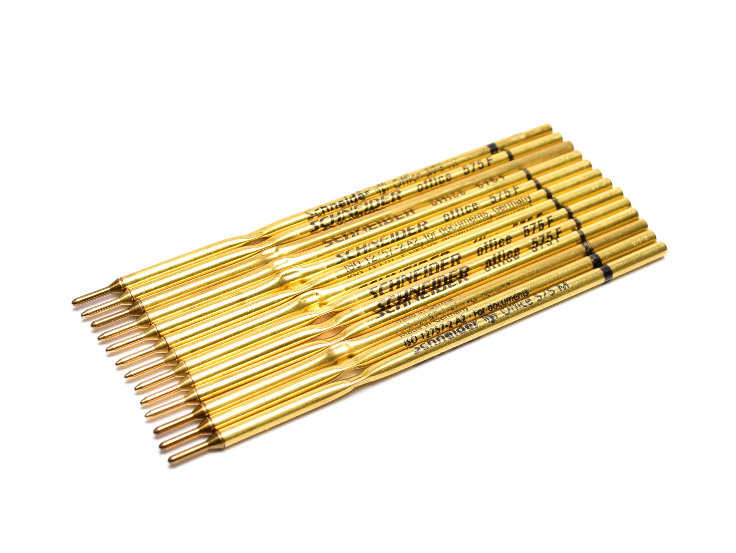 BLACK Schneider 575 / 75 Office Ballpoint Ball Pen Metal Slim Refill