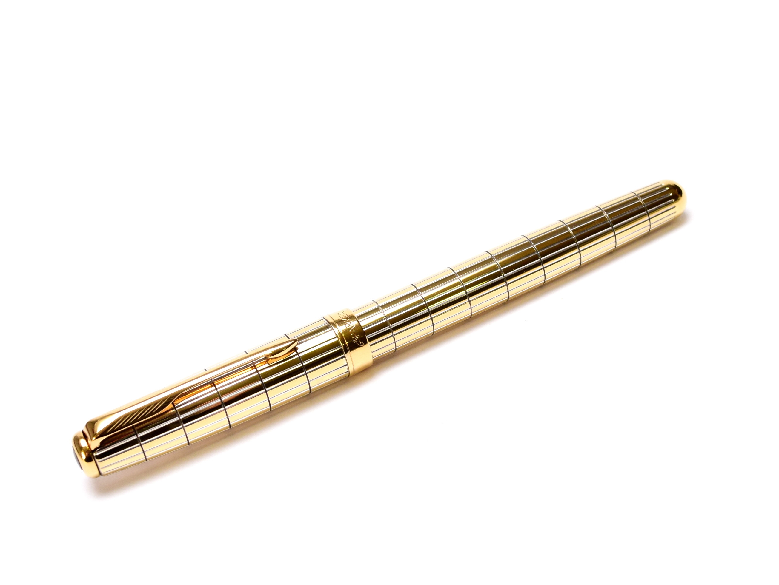 Rare 2006 PARKER Sonnet Special Edition France Crocodile Vermeil