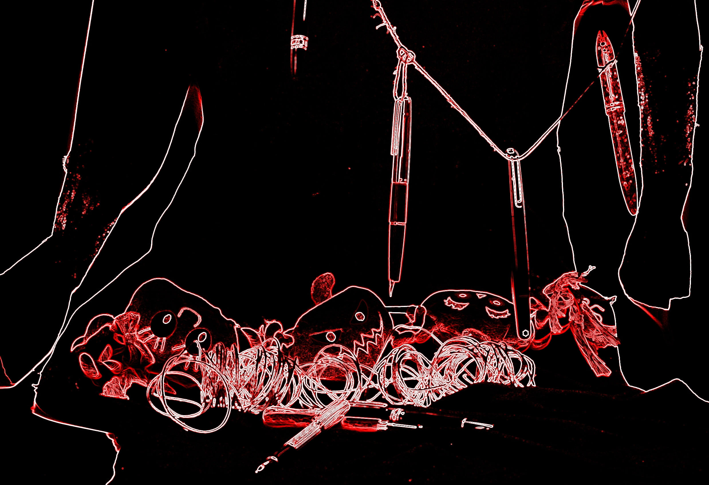 Scary Pens Gallery Halloween special fountain pen photo session