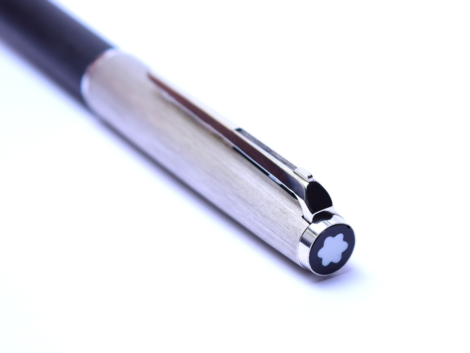 1960's MONTBLANC No. 285 Brushed Matte Silver Plated Ballpoint Pen