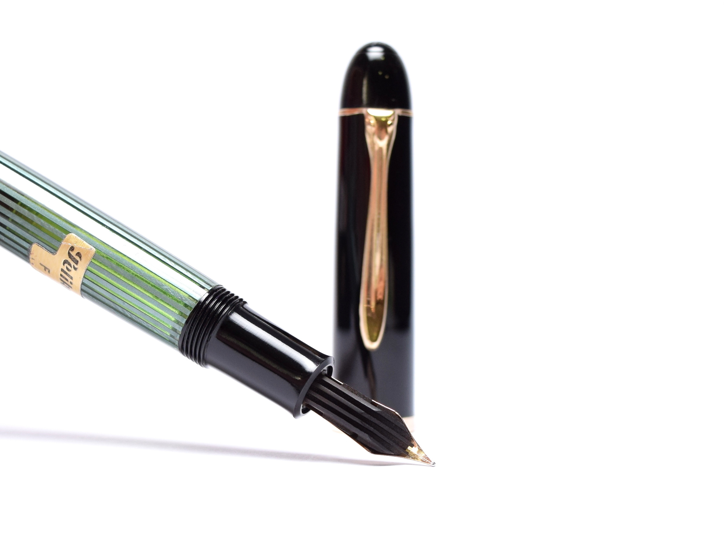 NOS New Old Stock Never Used Pelikan 140 Tortoise Green Striped